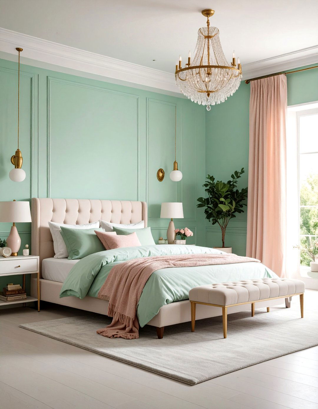 Mint Green Light Green Bedroom Oasis - 20 Light Green Bedroom Ideas