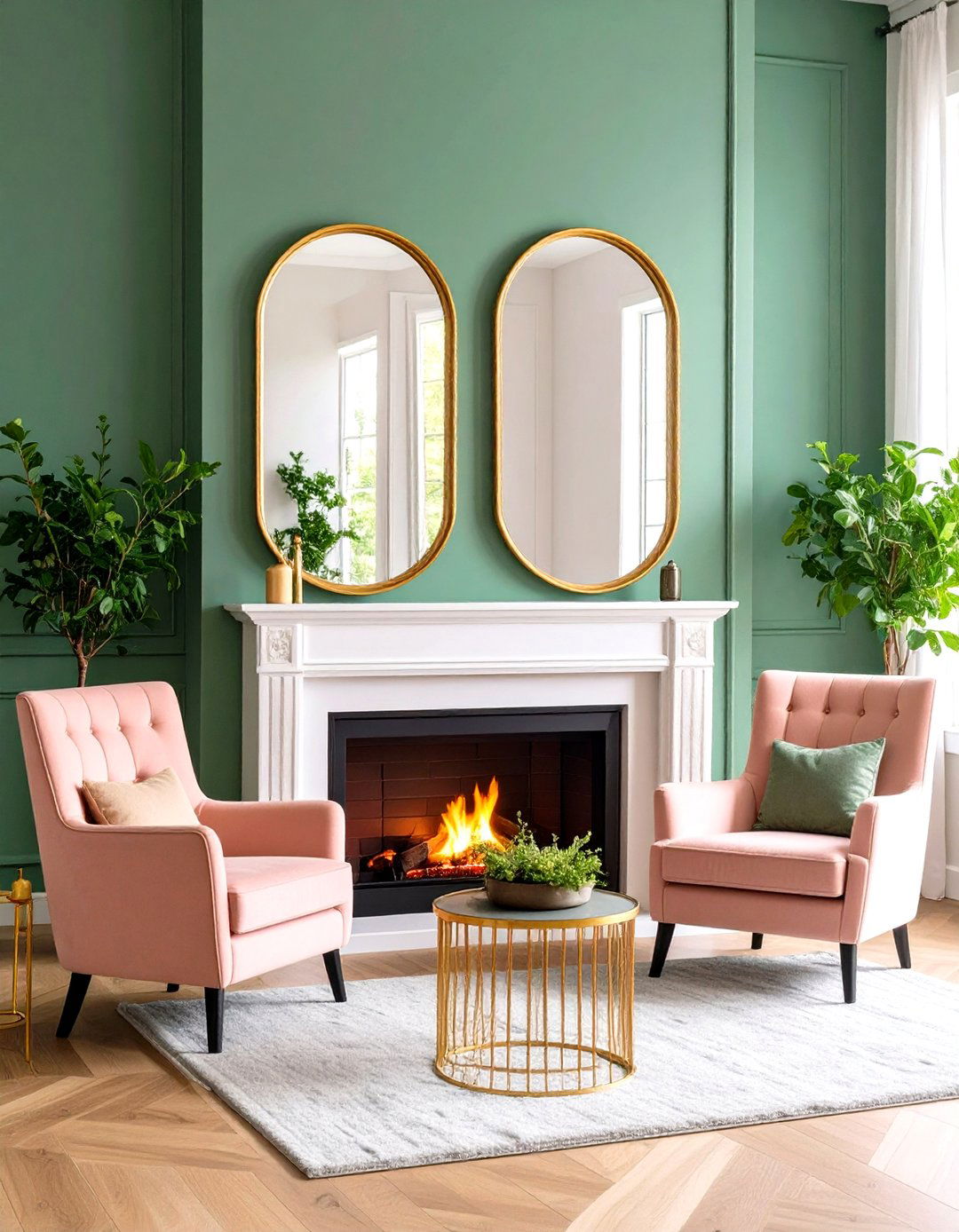 Mirrored Decor - 20 Symmetrical Living Room Ideas