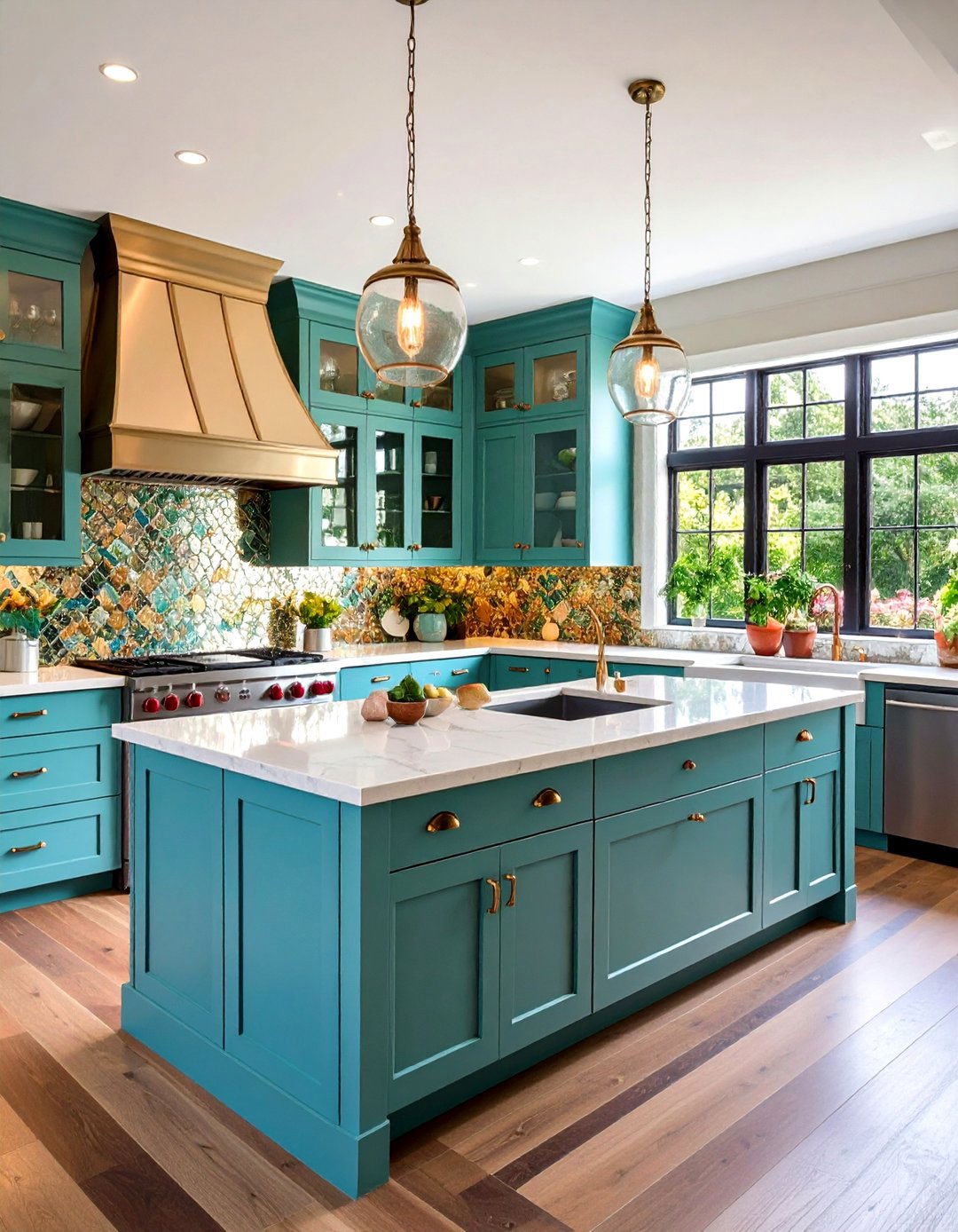 Mirrored Townhouse Kitchen Backsplashes - 20 Townhouse Kitchen Ideas