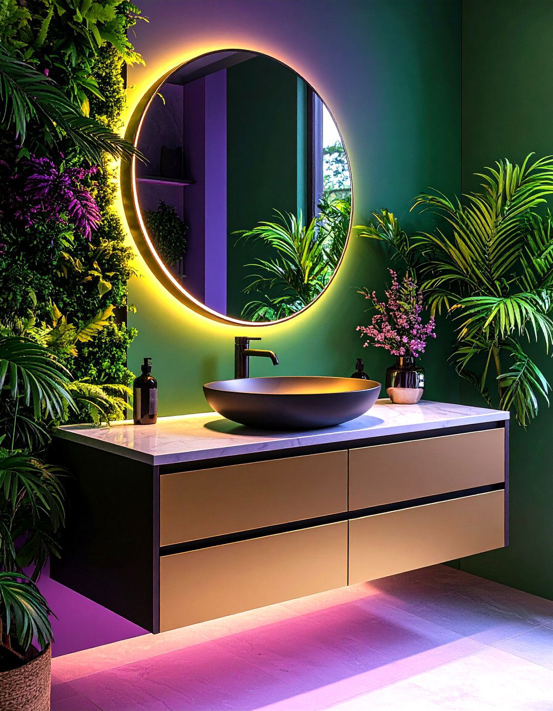 Mirrored Vanity Sinks - 20 Small Bathroom Sink Ideas