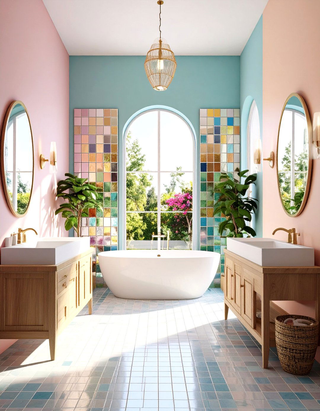 Mirrored Wall Multiplies Half Bathroom Light - 20 Half Bathroom Ideas