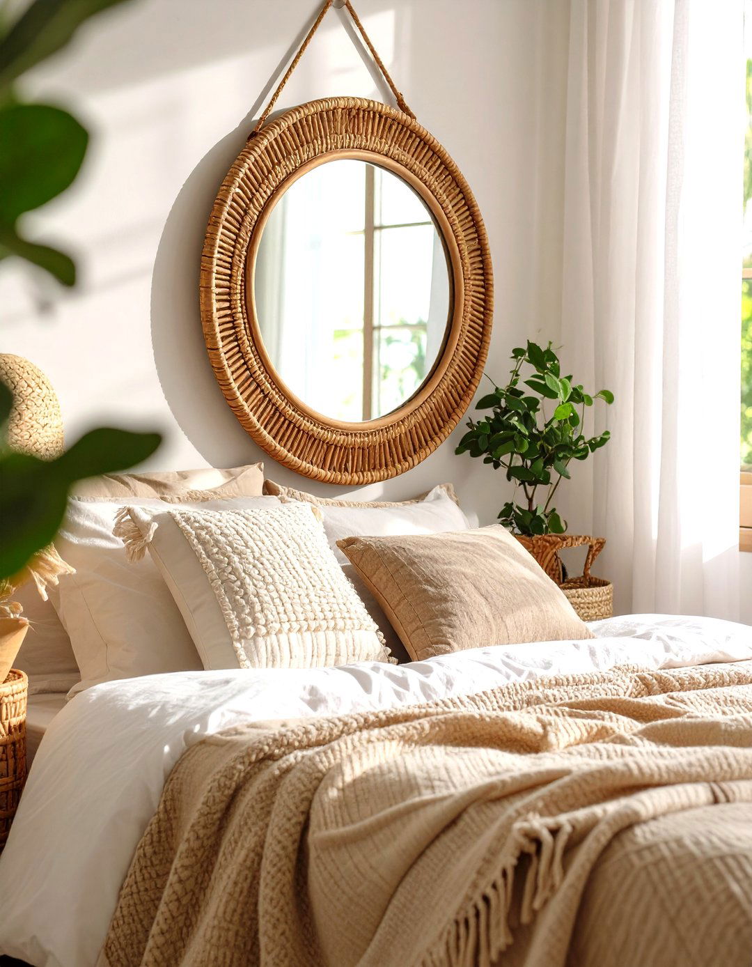 Mirrors Expand a Compact Boho Dorm Room - 20 Boho Dorm Room Ideas