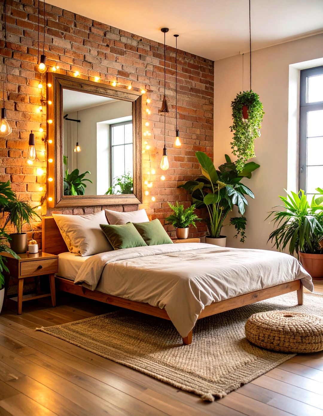 Mirrors and Metallic Accents Brighten the Bedroom - 20 Hipster Bedroom Ideas