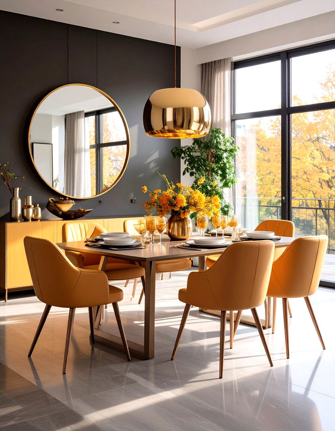Mirrors and Reflective Surfaces - 20 Small Dining Room Ideas