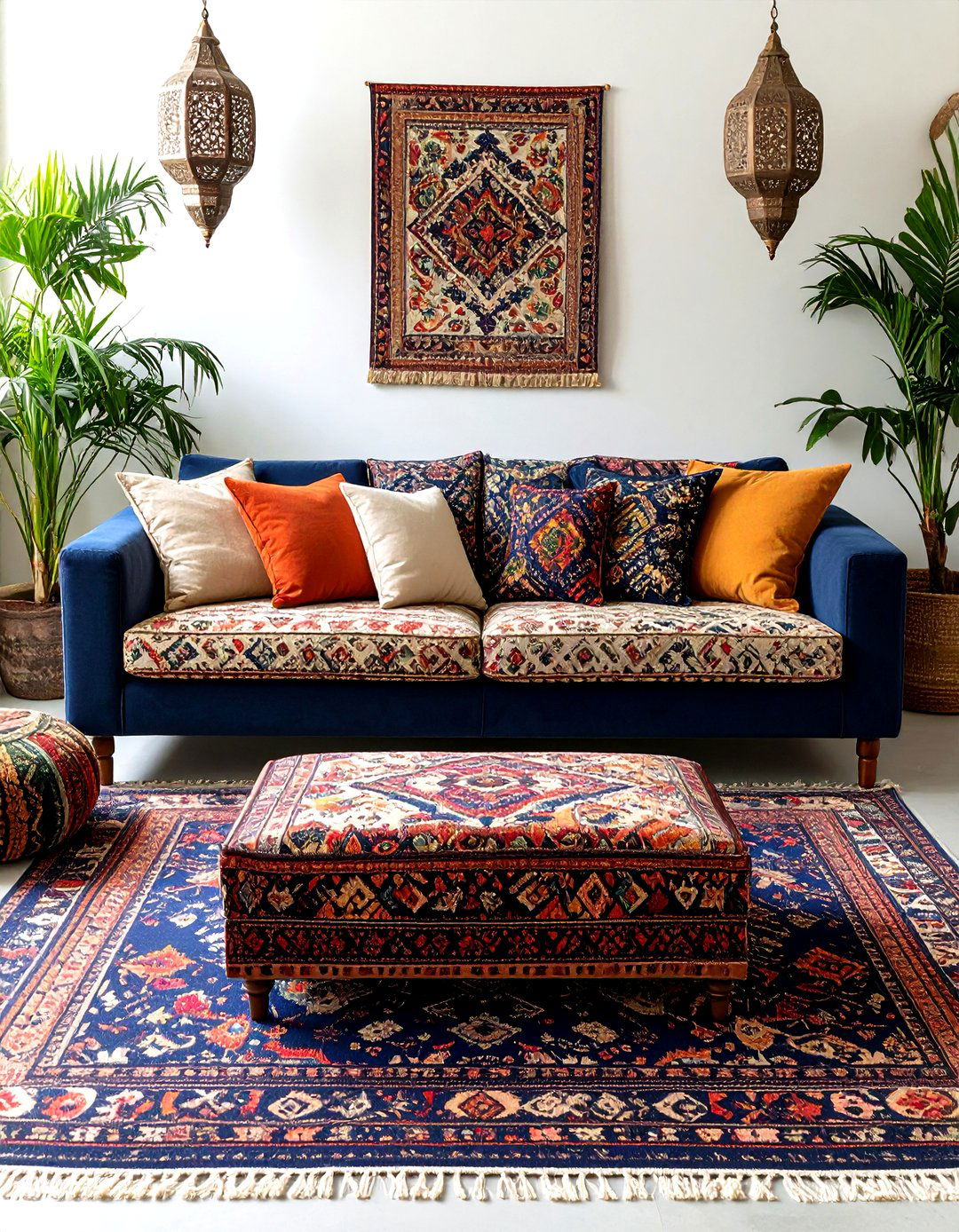 Mismatched Sofas in Bohemian Eclectic Mix - 20 Mismatched Sofas in Living Room Ideas
