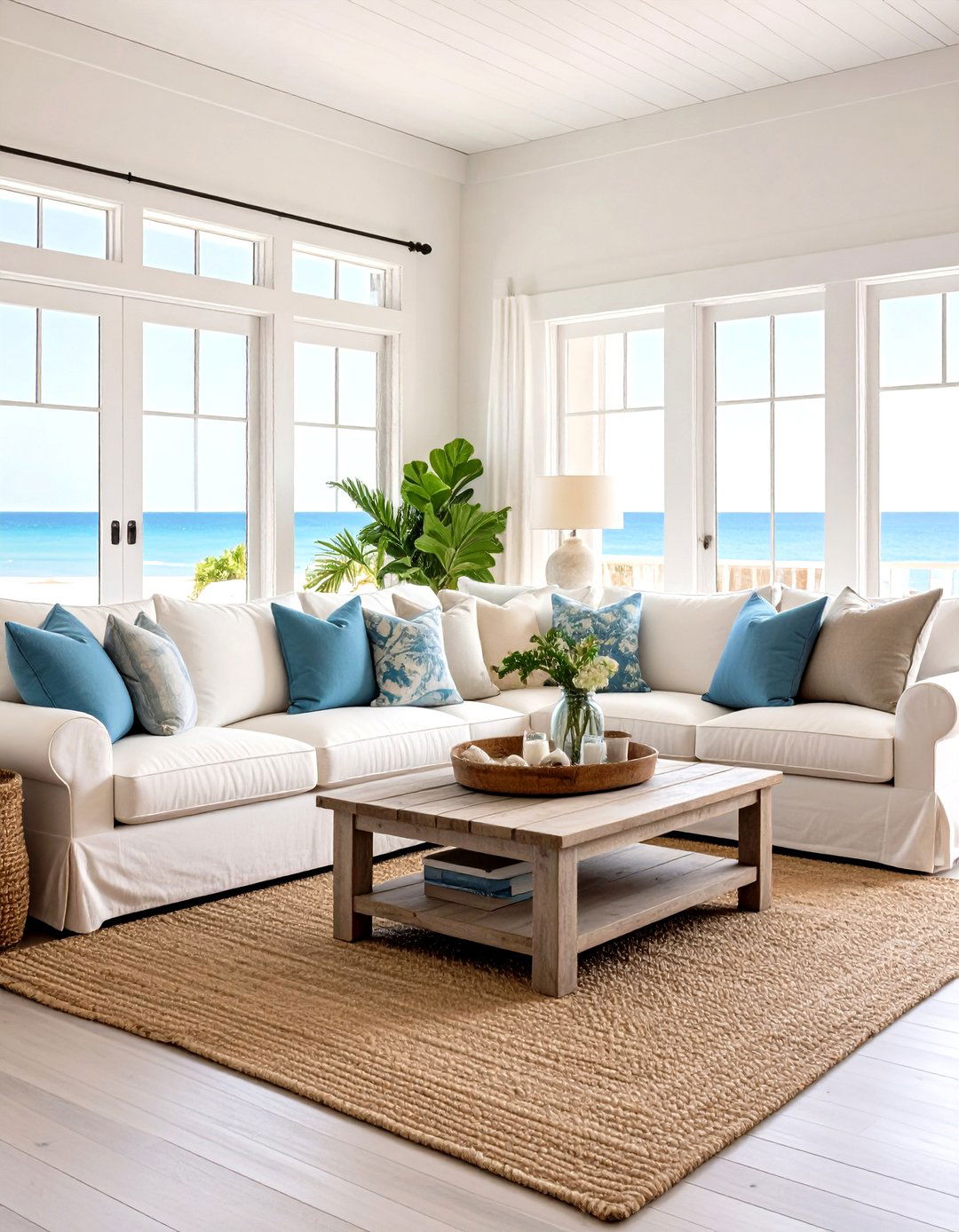 Mismatched Sofas in Coastal Casual Style - 20 Mismatched Sofas in Living Room Ideas