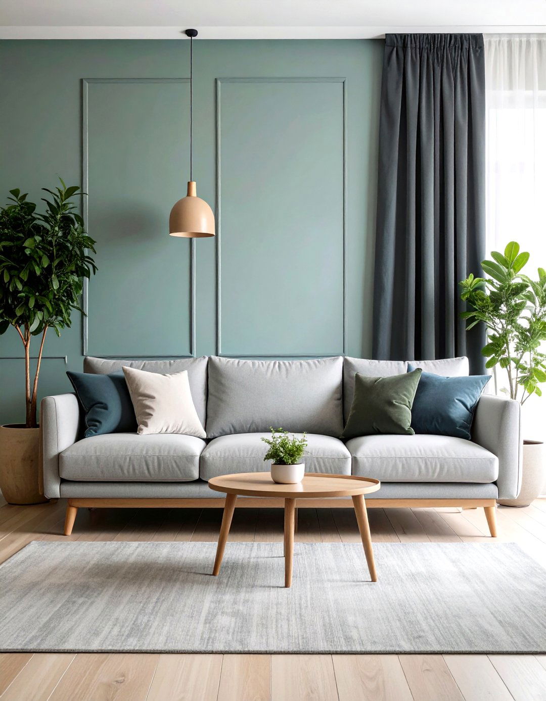 Mismatched Sofas in Tonal Monochrome Theme - 20 Mismatched Sofas in Living Room Ideas