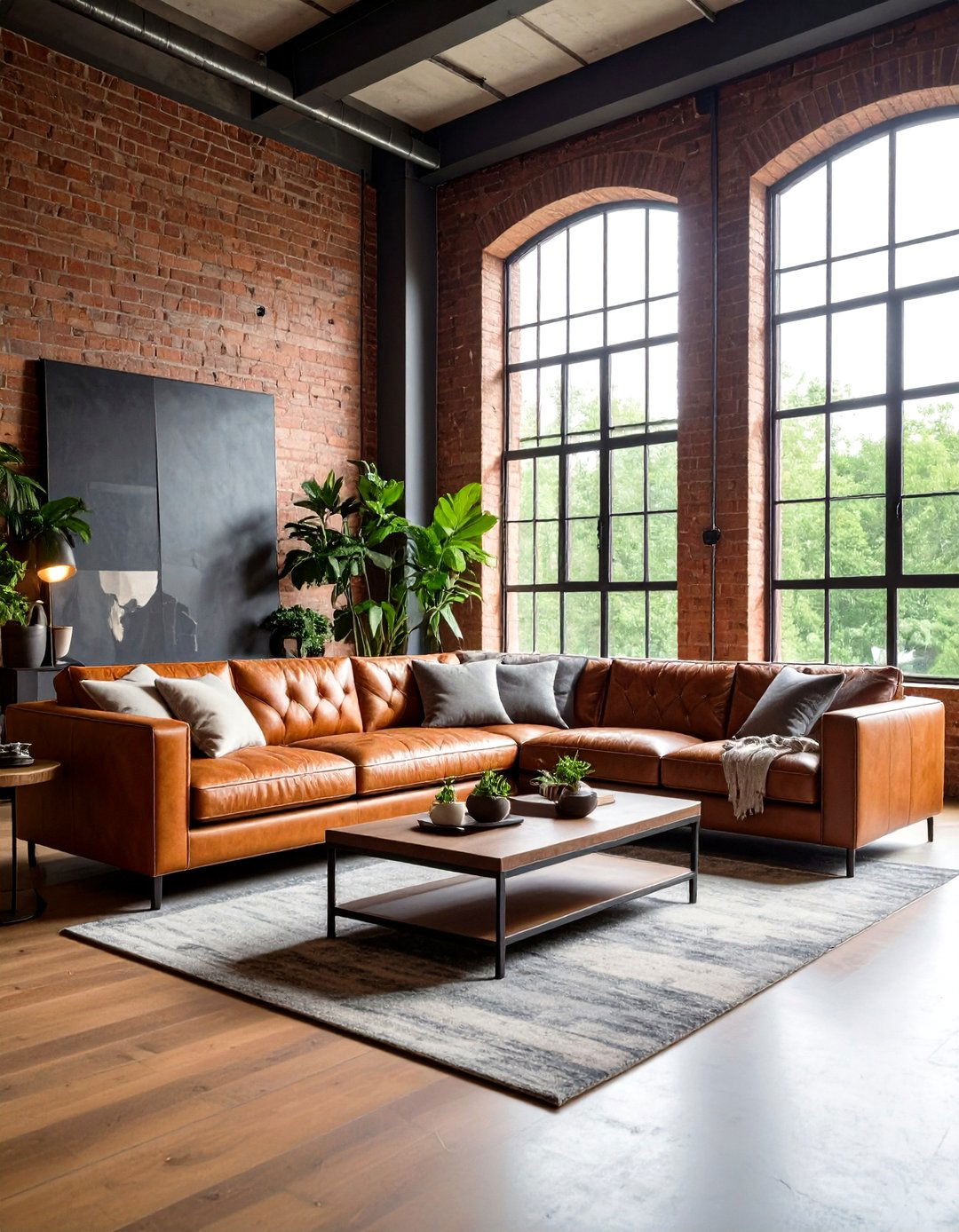 Mismatched Sofas in Urban Loft Sophistication - 20 Mismatched Sofas in Living Room Ideas