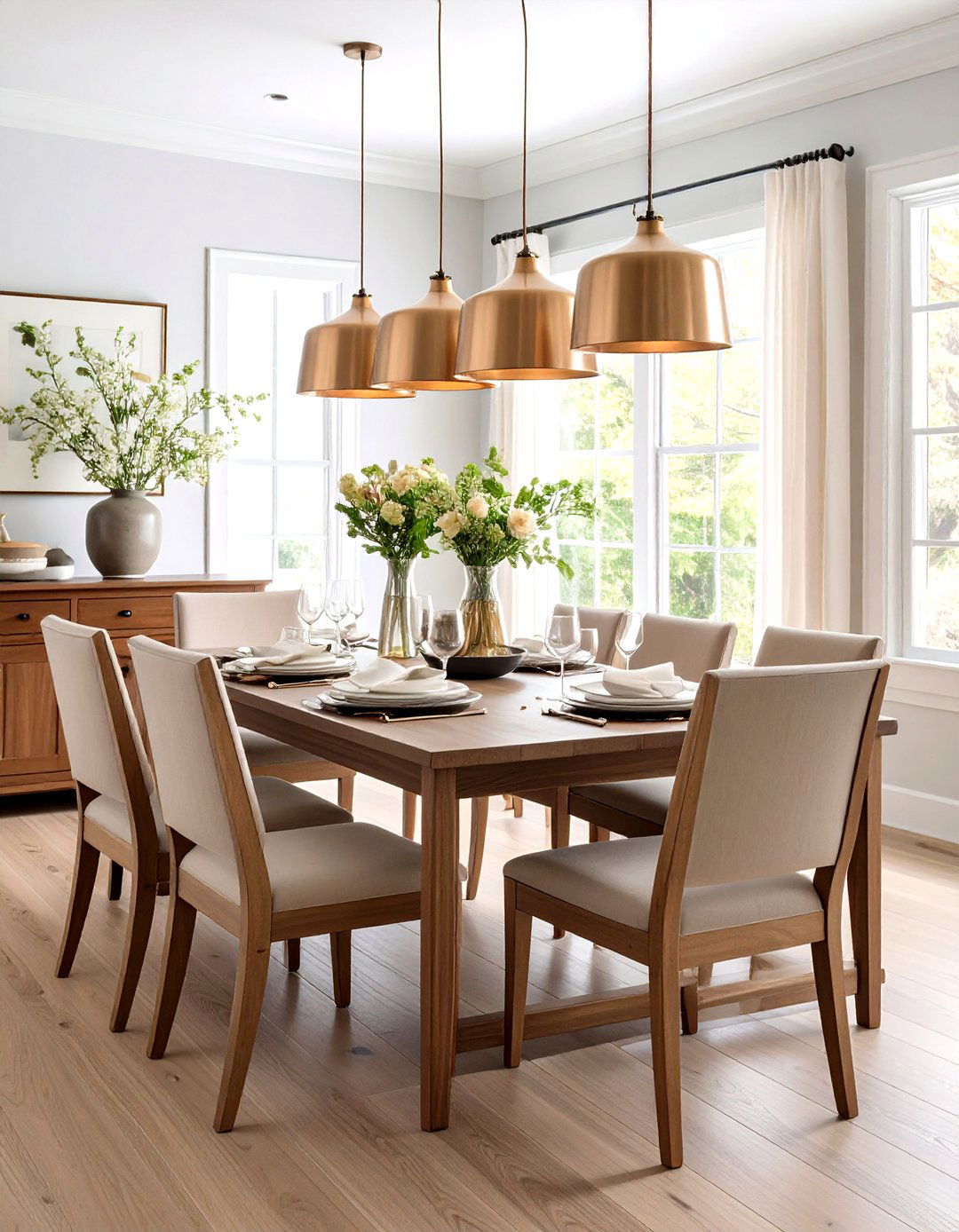 Mission Style Hardware Completes Drawers in the Craftsman Dining Room - 20 Craftsman Dining Room Ideas