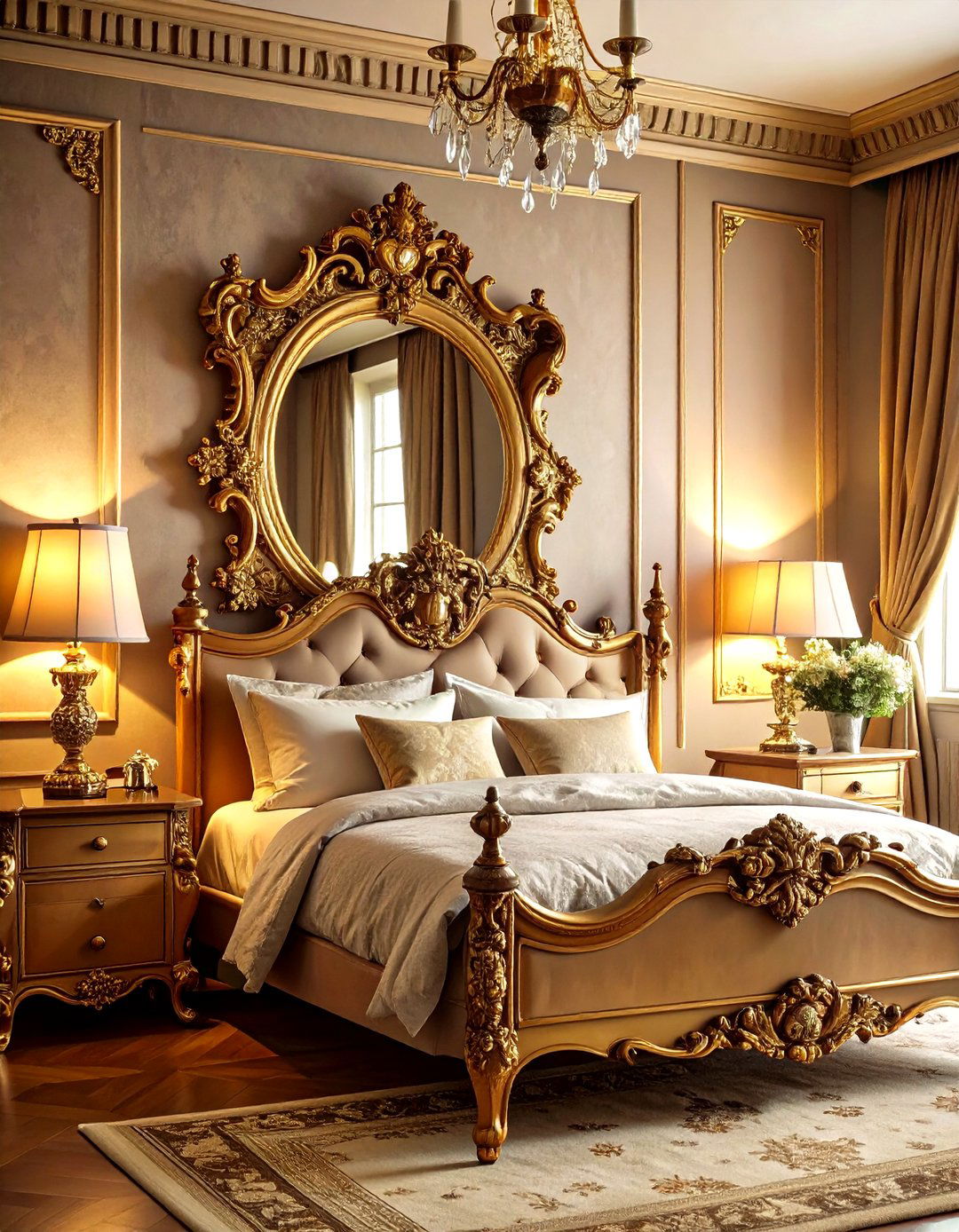 Mix Vintage Finds for Personal Glam - 20 Glam Bedroom Ideas