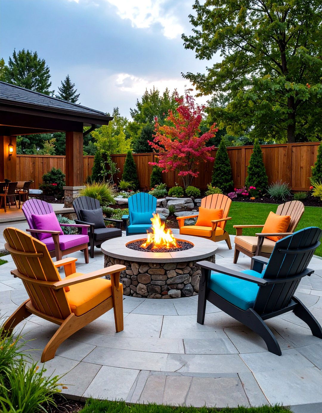 Mixed Fire Pit Seating Arrangements - 20 Fire Pit Seating Ideas