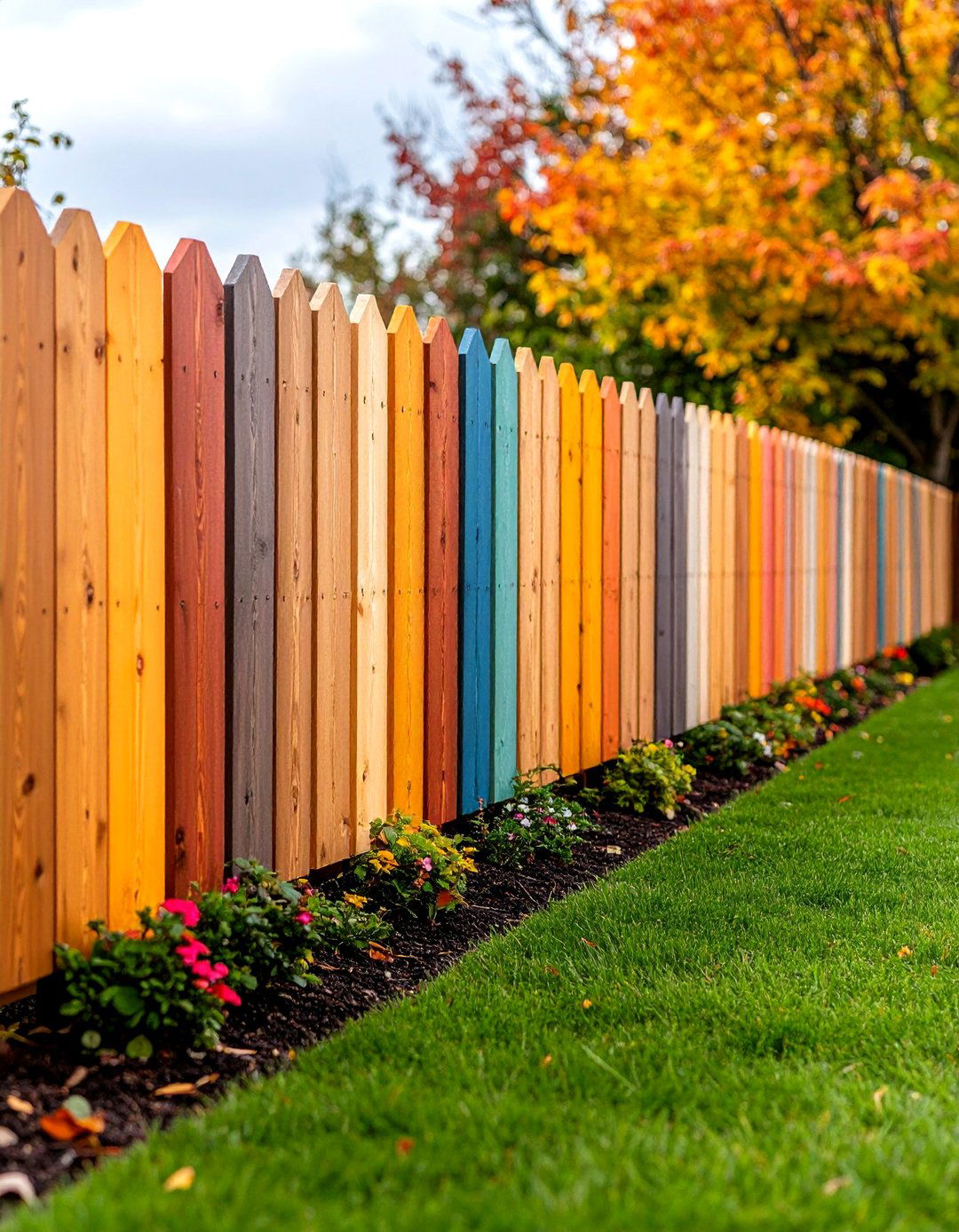 Mixed Height Board on Board Fence Pattern - 20 Board on Board Fence Ideas