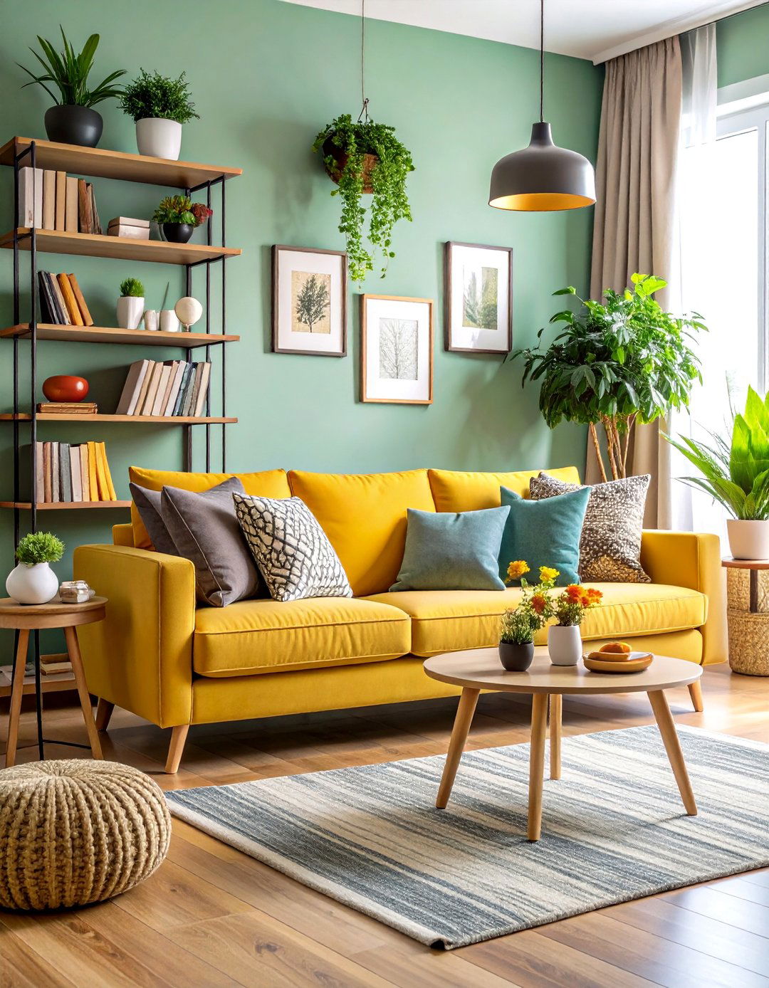 Mixed Horizontal and Vertical Book Stacking - 20 Bookshelf Decor Ideas