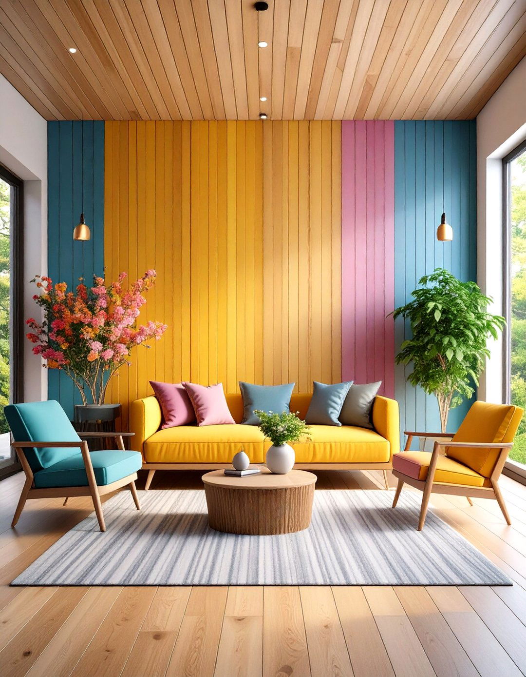 Mixed Horizontal and Vertical Patterns - 20 Shiplap Wall Entryway Ideas