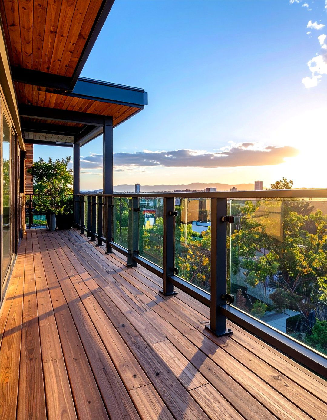 Mixed Material Contemporary Balcony Railings - 20 Balcony Railing Design Ideas