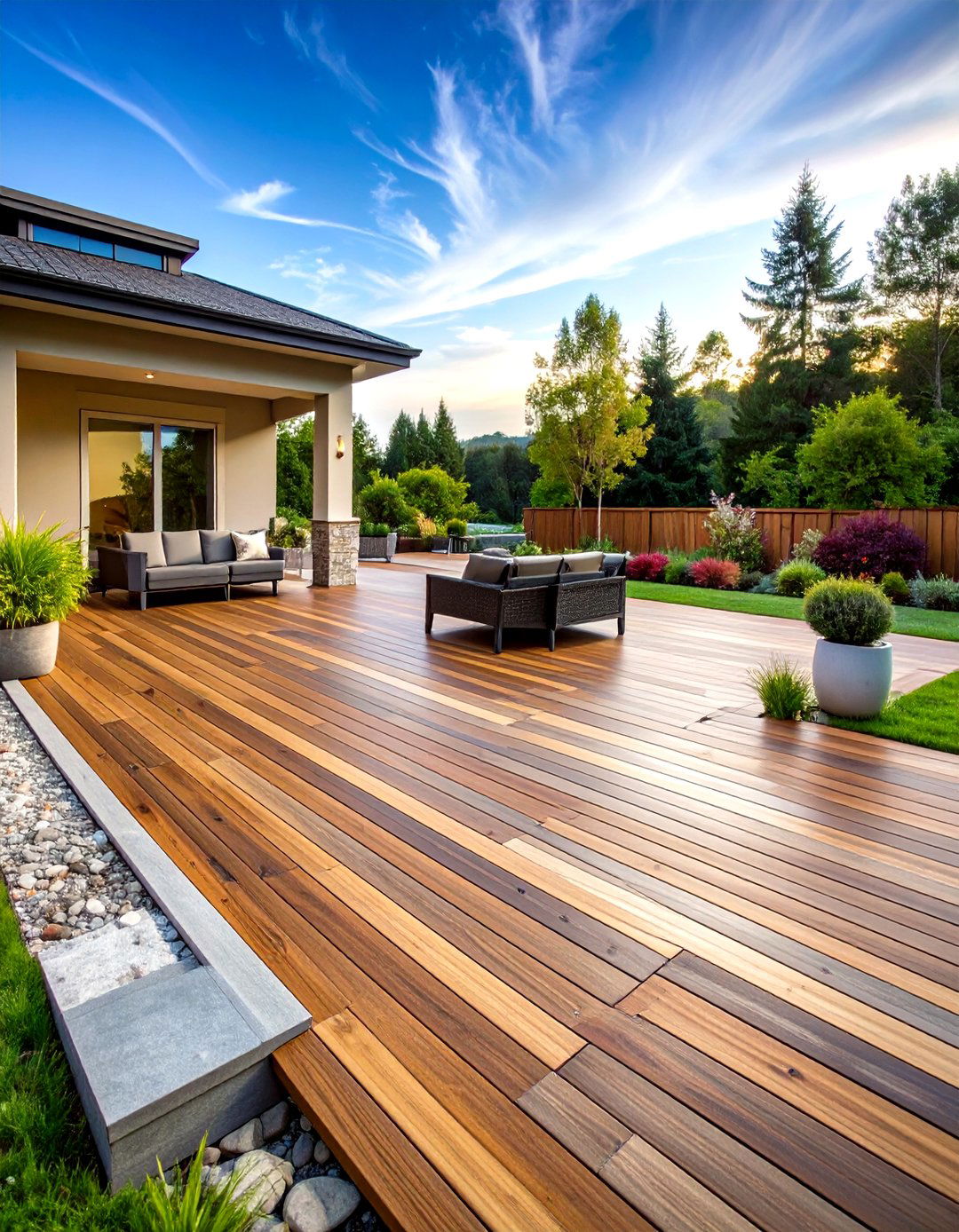 Mixed Material Deck Flooring Patterns - 20 Deck Flooring Ideas