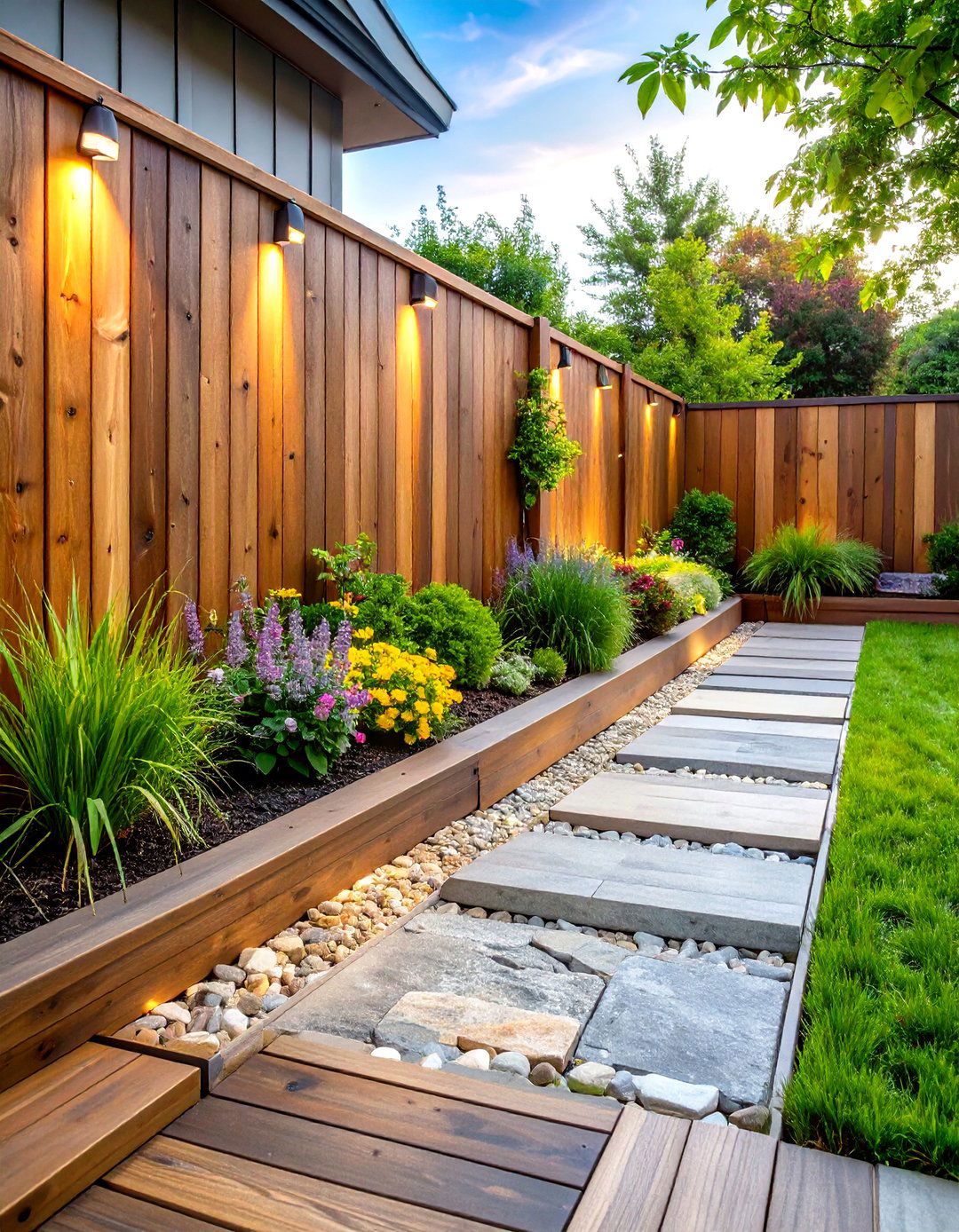 Mixed Material Deck Skirting - 20 Deck Skirting Ideas