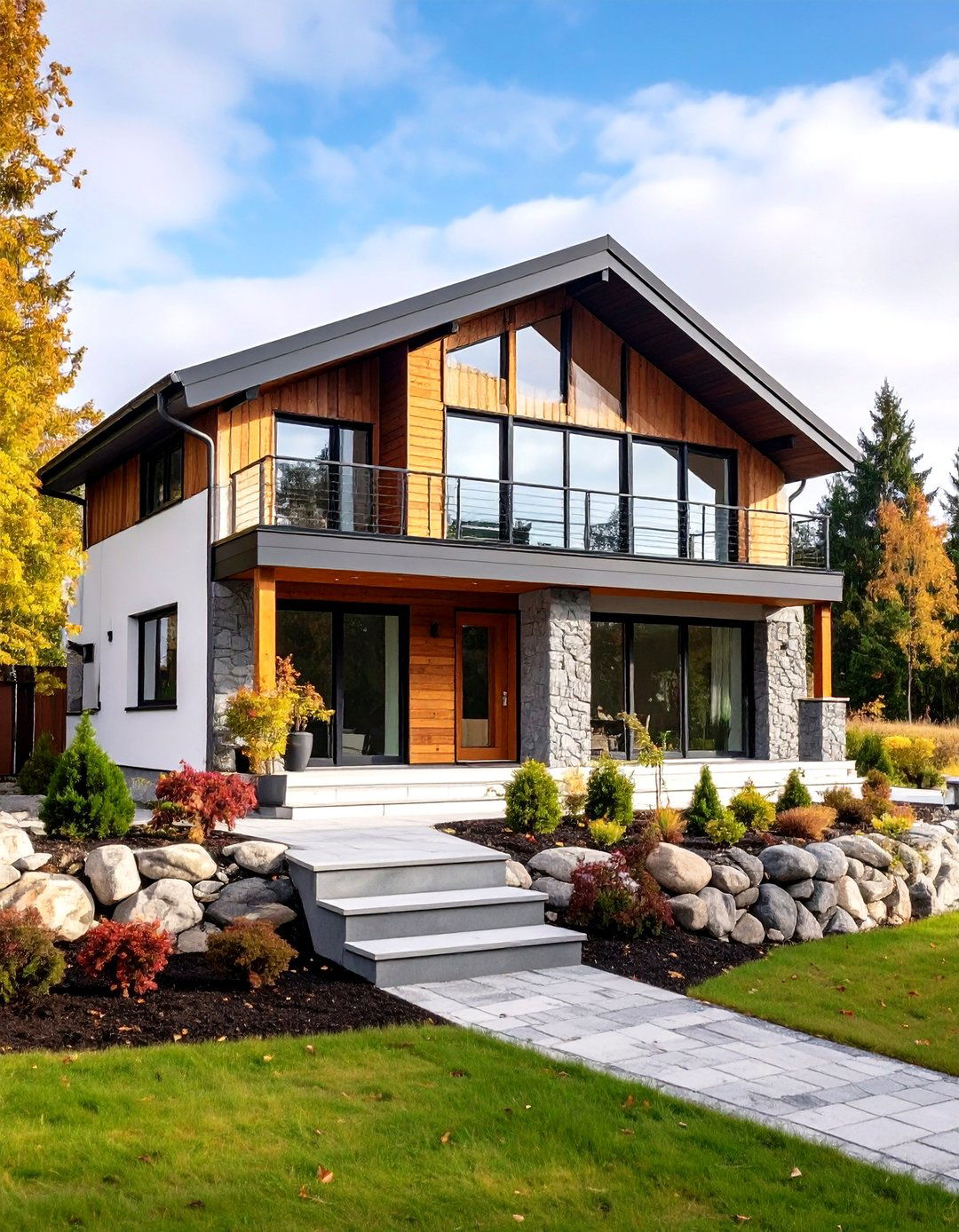 Mixed Material Facades - 20 Scandinavian House Exterior Ideas