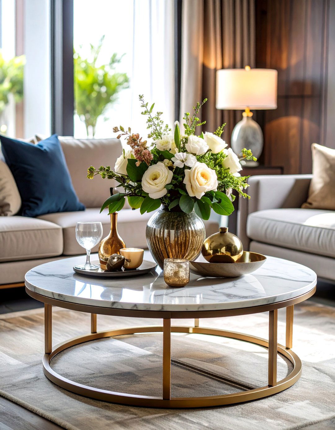 Mixed Material Fusion Coffee Table Centerpiece - 20 Coffee Table Centerpiece Ideas
