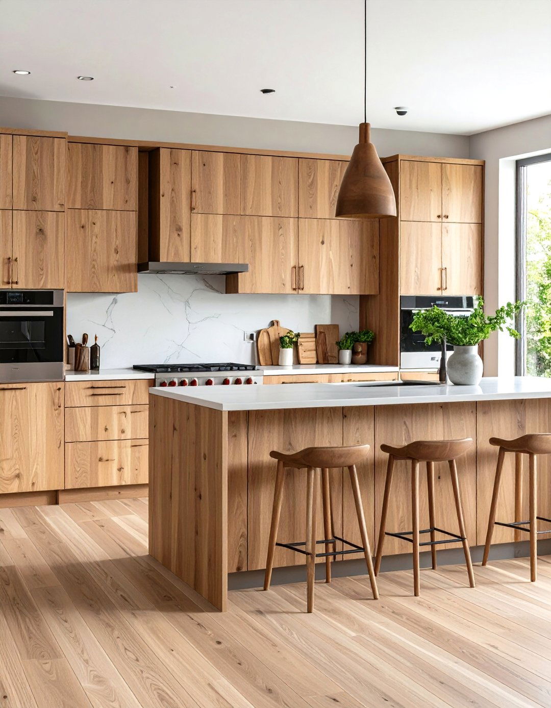 Mixed Material Kitchen Cabinet Design with Varied Textures - 20 Kitchen Cabinet Ideas