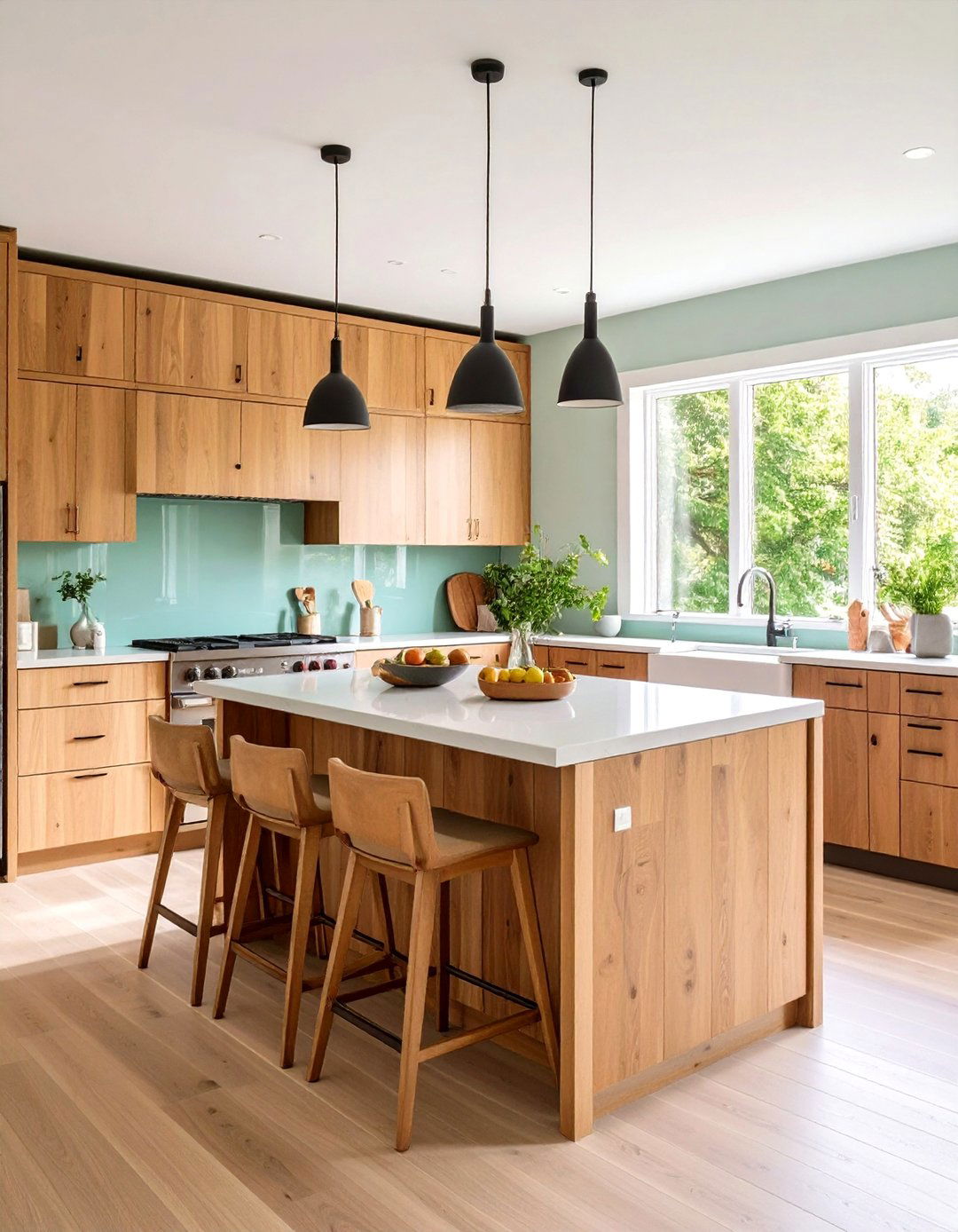 Mixed Material Kitchen Island Back Panel - 20 Kitchen Island Back Panel Ideas