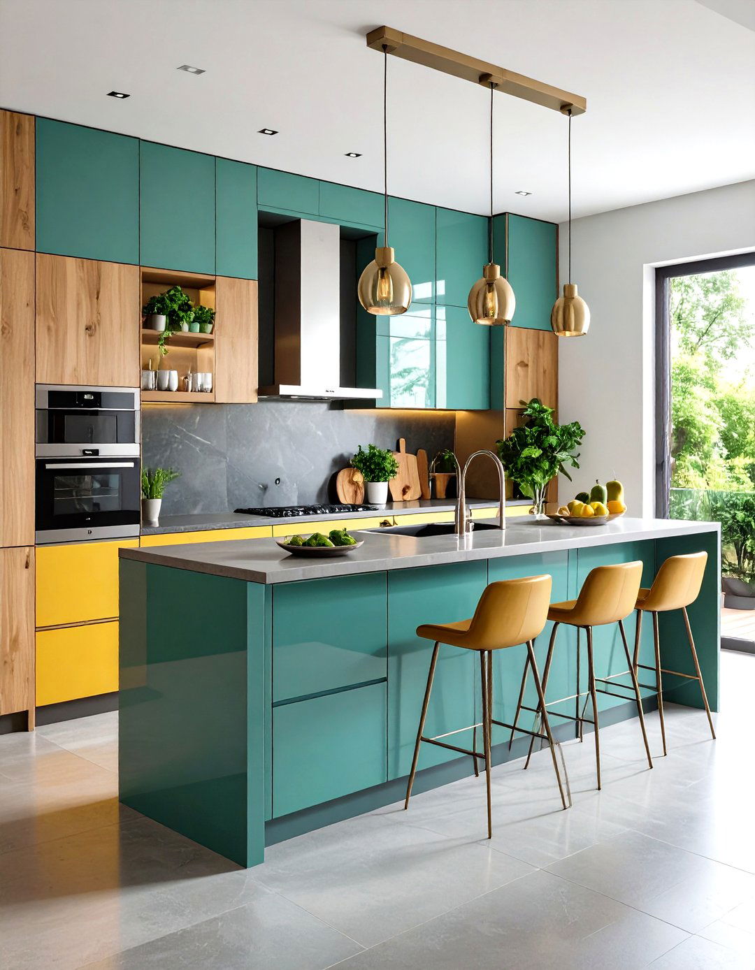 Mixed Material Modern Style Glass Kitchen Cabinets - 20 Modern Style Glass Kitchen Cabinets