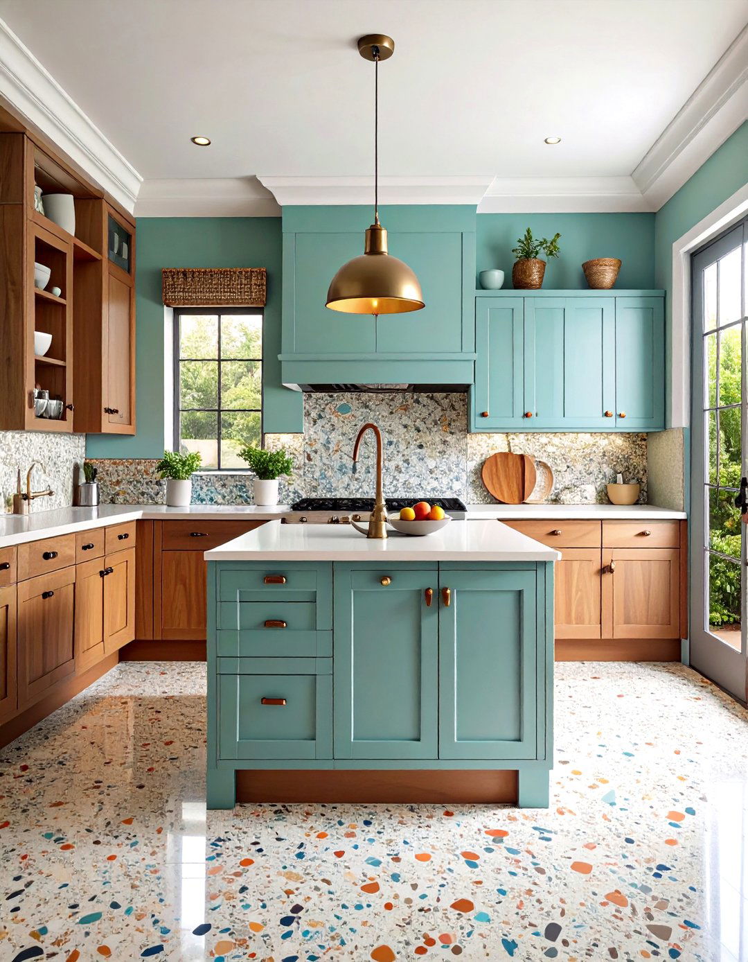 Mixed Material Retro Kitchen - 20 Retro Kitchen Ideas