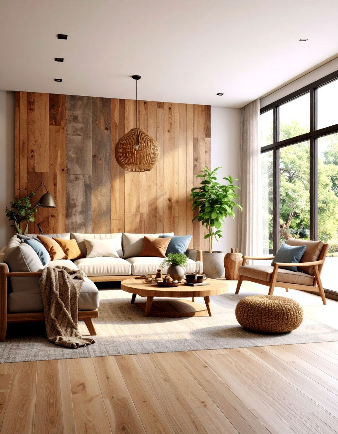 Mixed Material Texture Wall Collage - 20 Rustic Wall Decor Ideas