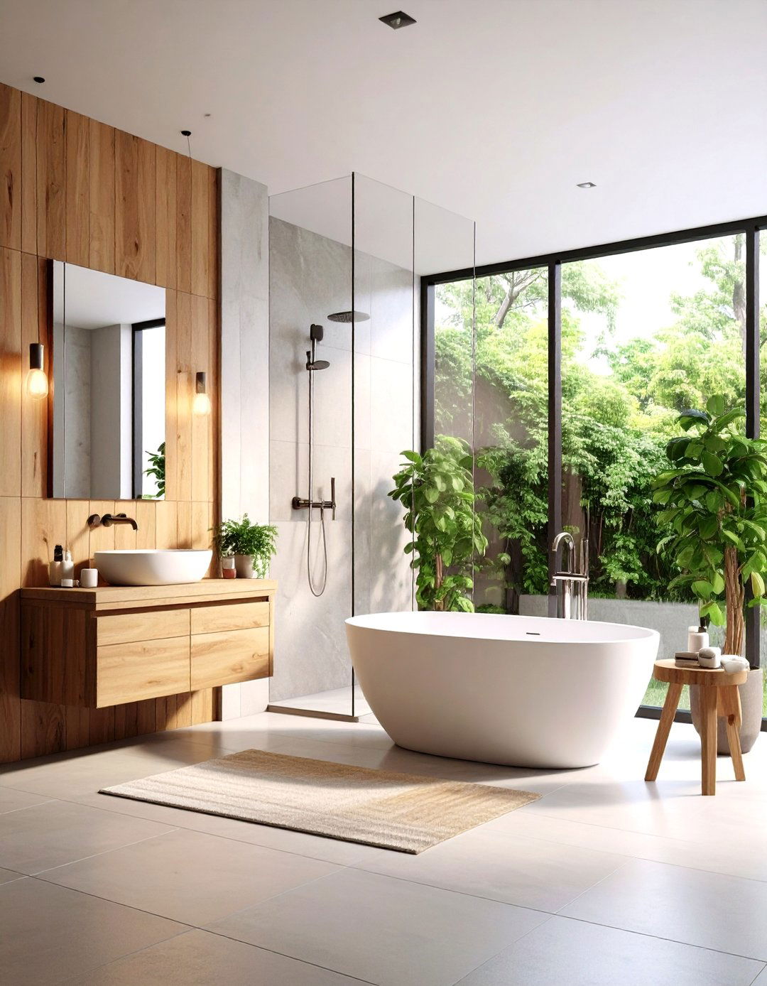 Mixed Material Walls - 20 Tub-shower Combo Ideas