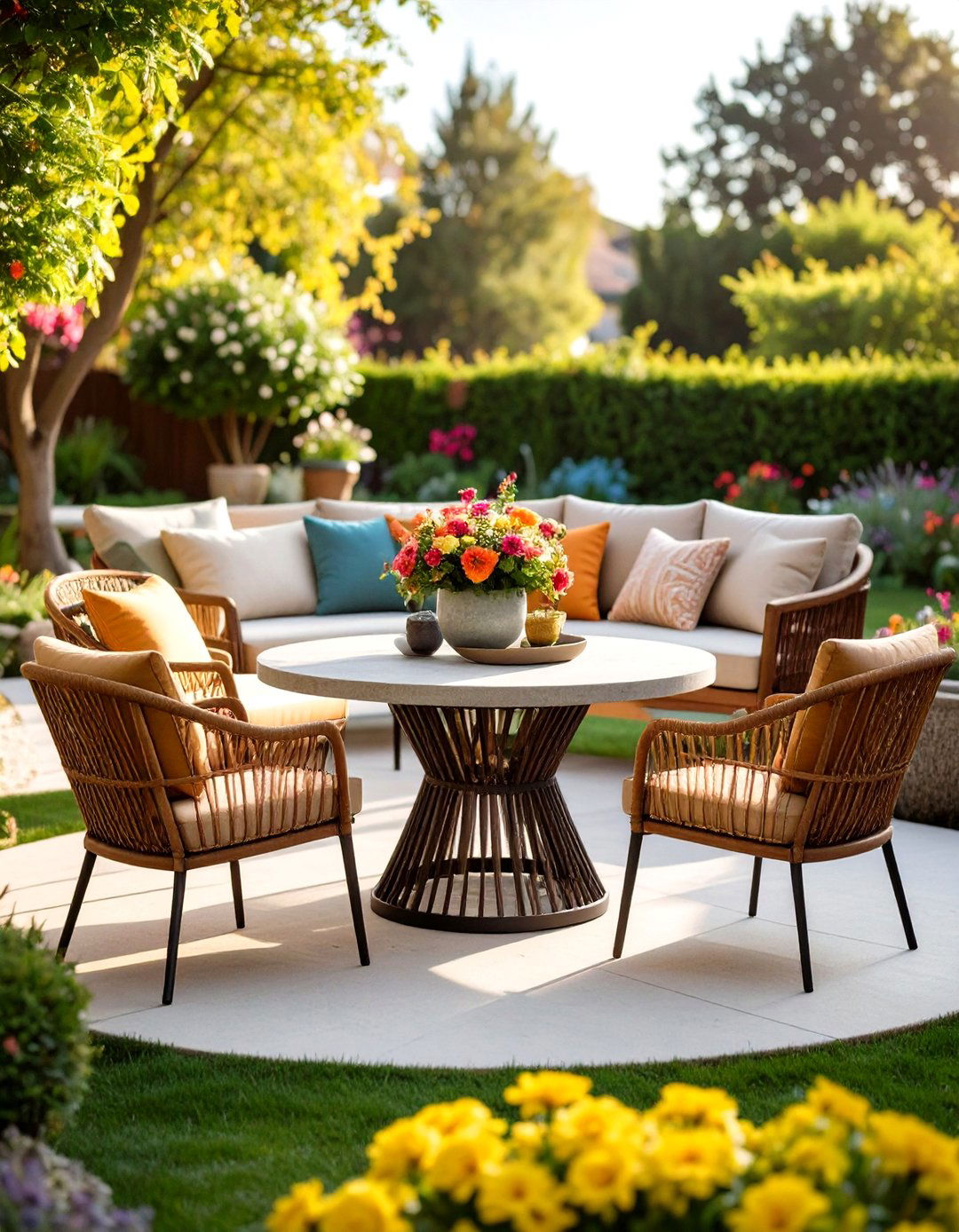 Mixed Materials Patio Furniture Fusion - 20 Patio Furniture Ideas