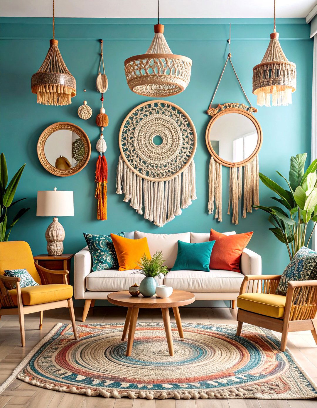 Mixed Media Living Room Wall Decor Composition - 20 living room wall decor ideas