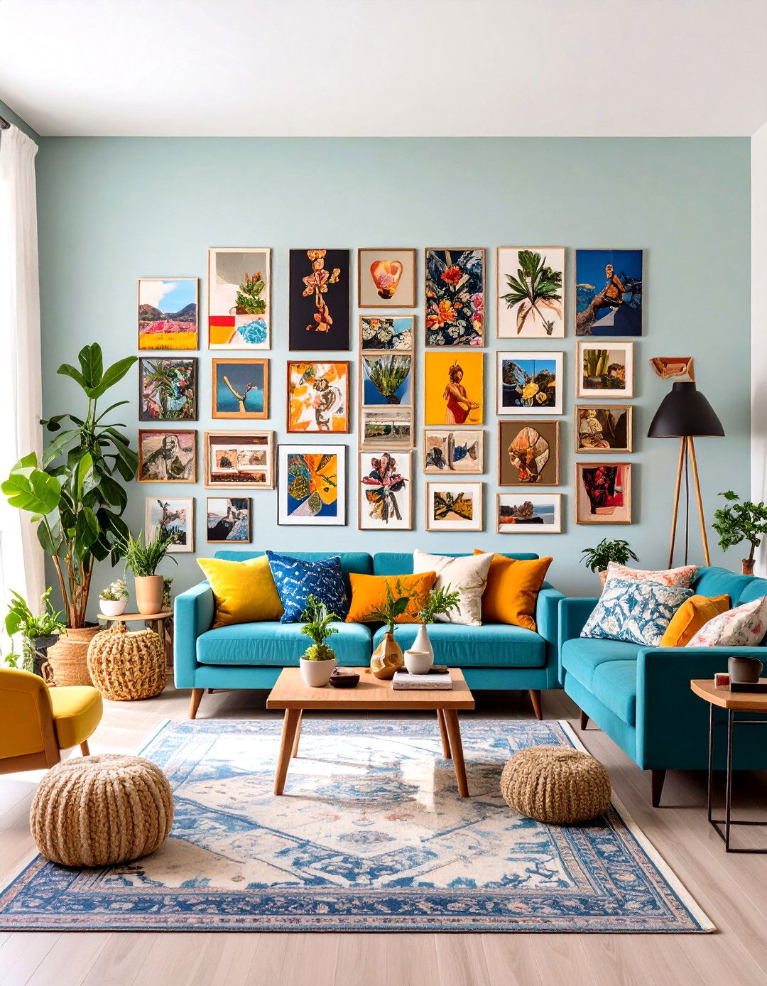 Mixed Media Photo Wall - 20 Photo Wall Ideas