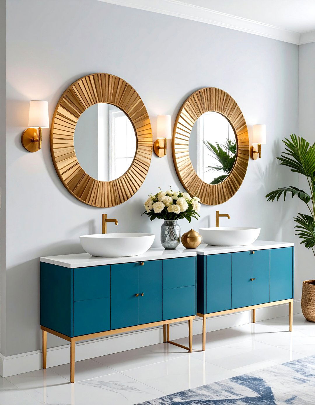 Mixed Metal Accents Modernize Glam Interior Design - 20 Glam Interior Design Ideas