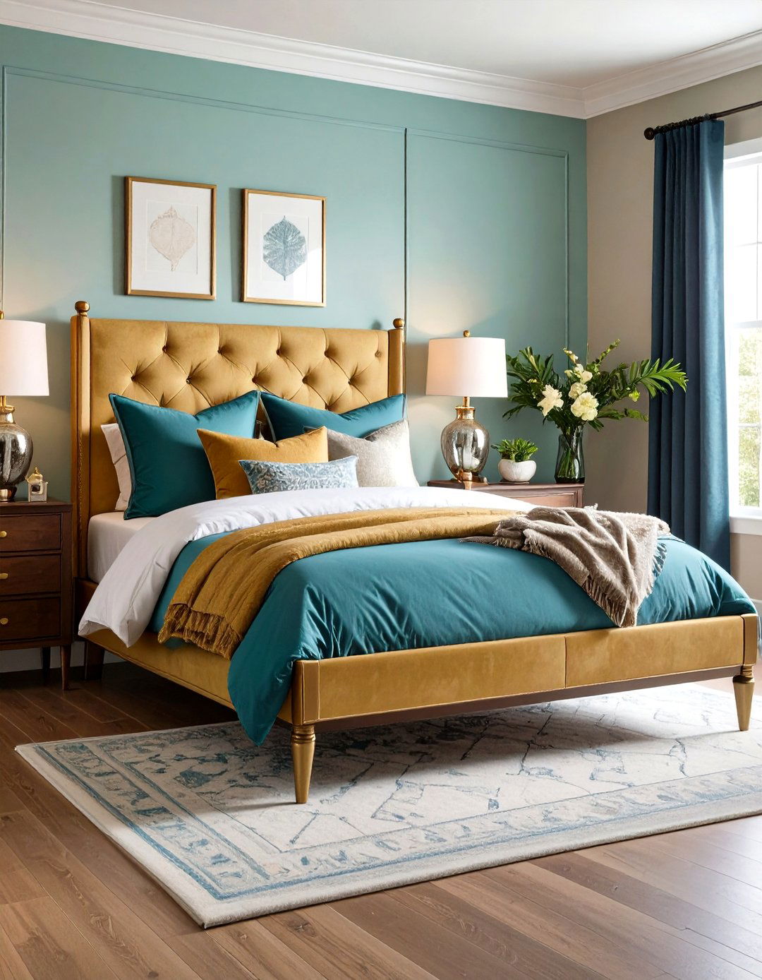 Mixed Metal Accents for Spark - 20 Eclectic Bedroom Ideas