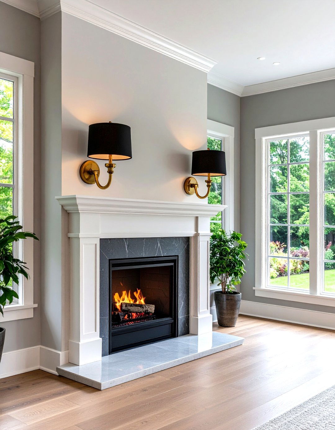 Mixed Metal Fireplace Sconces to Tie Decor Together - 20 Fireplace Sconces Ideas