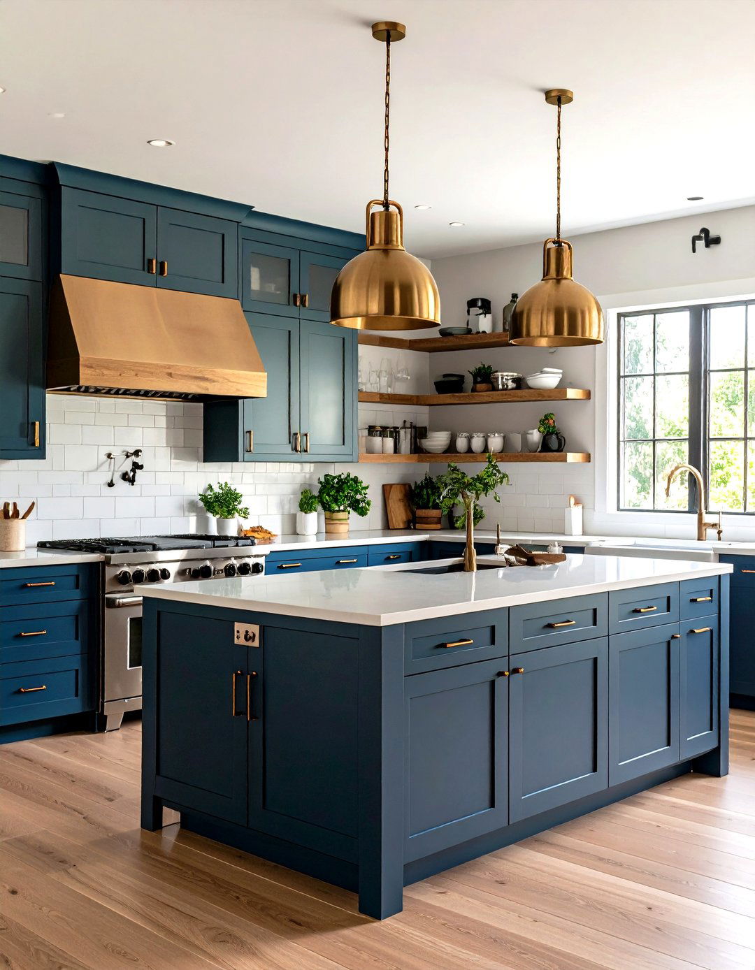 Mixed Metals in Citrus Kitchen - 20 Green and Yellow Kitchen Ideas