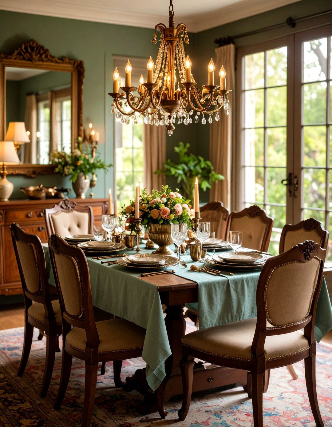 Mixed MetalsAged Brass and PewterCreate Depth - 20 French Country Dining Room Ideas