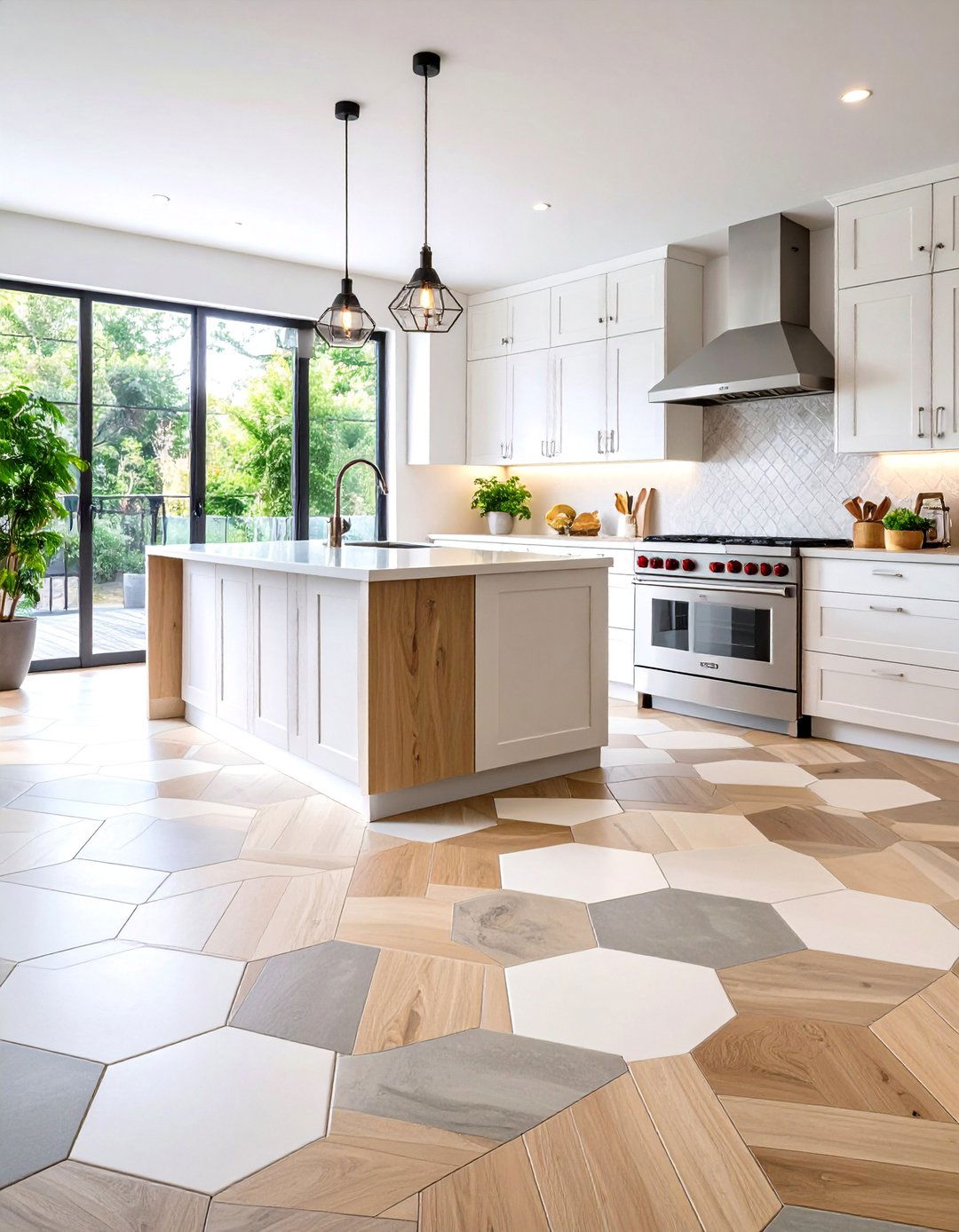Mixed Pattern Kitchen Floor Tiles - 20 Kitchen Floor Ideas