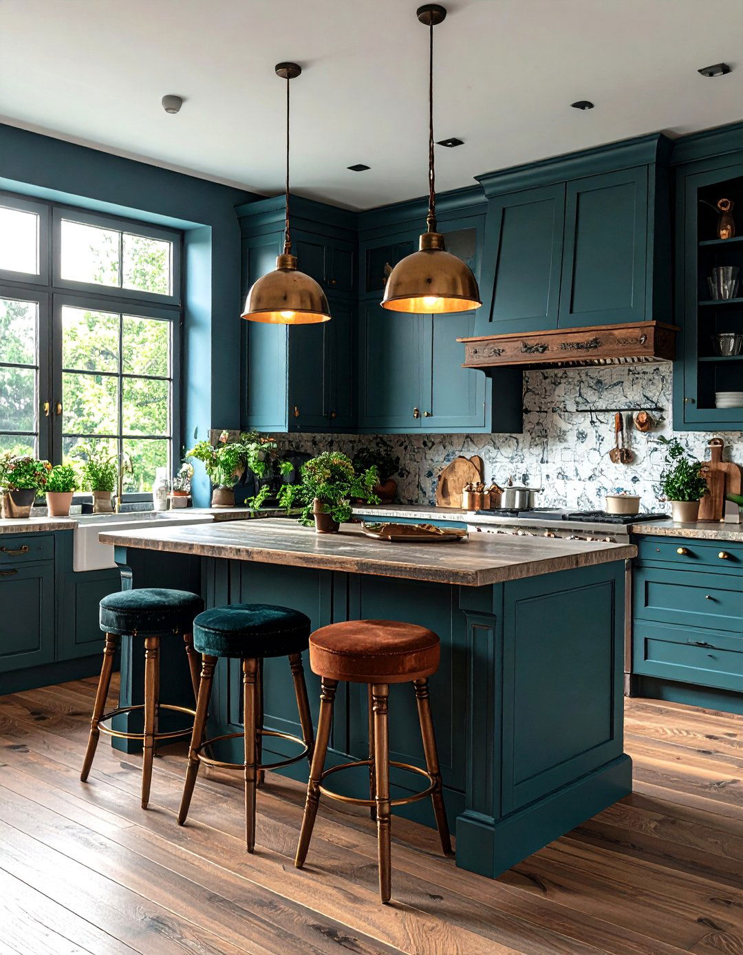 Mixed Textiles and Metals Keep the Kitchen Tactile - 20 Gothic Kitchen Ideas