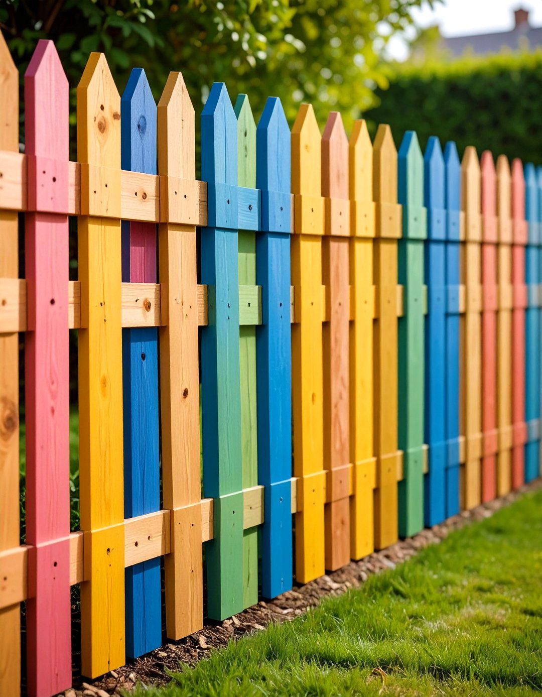 Mixed Vertical and Horizontal Pallet Fence - 20 Pallet Fence Ideas