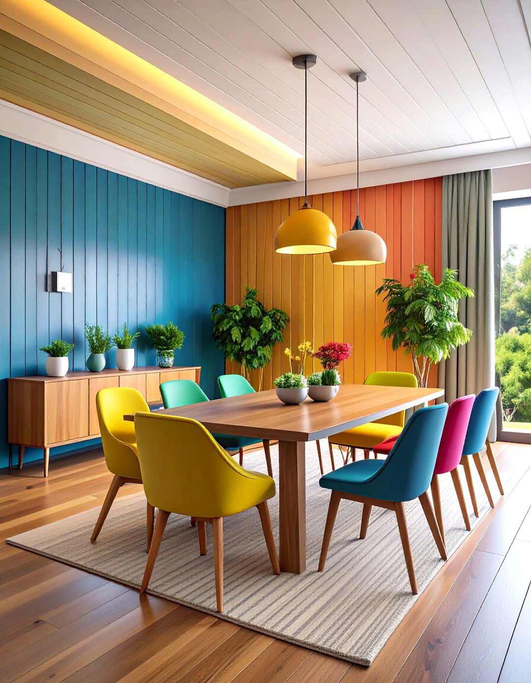 Mixed Width Shiplap for Subtle Texture - 20 Shiplap Dining Room Wall Ideas
