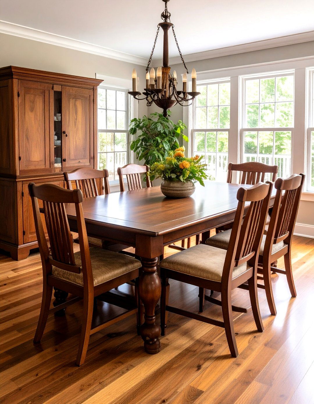 Mixed Wood Colonial Dining Room Furniture - 20 Colonial Dining Room Ideas