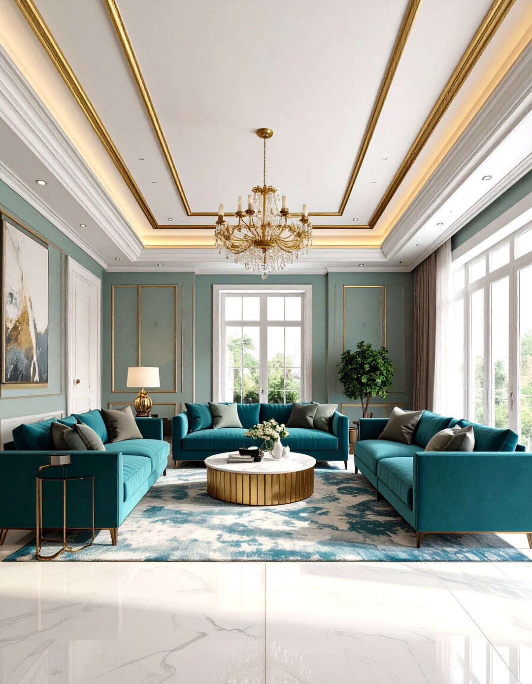 Mixing Metals with Crown Molding Inlays - 20 Crown Molding Ideas
