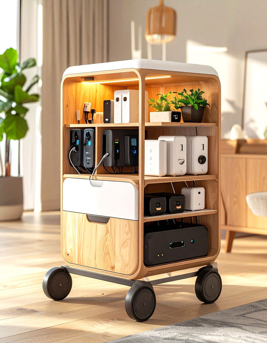 Mobile Charging Cart - 20 charging station ideas