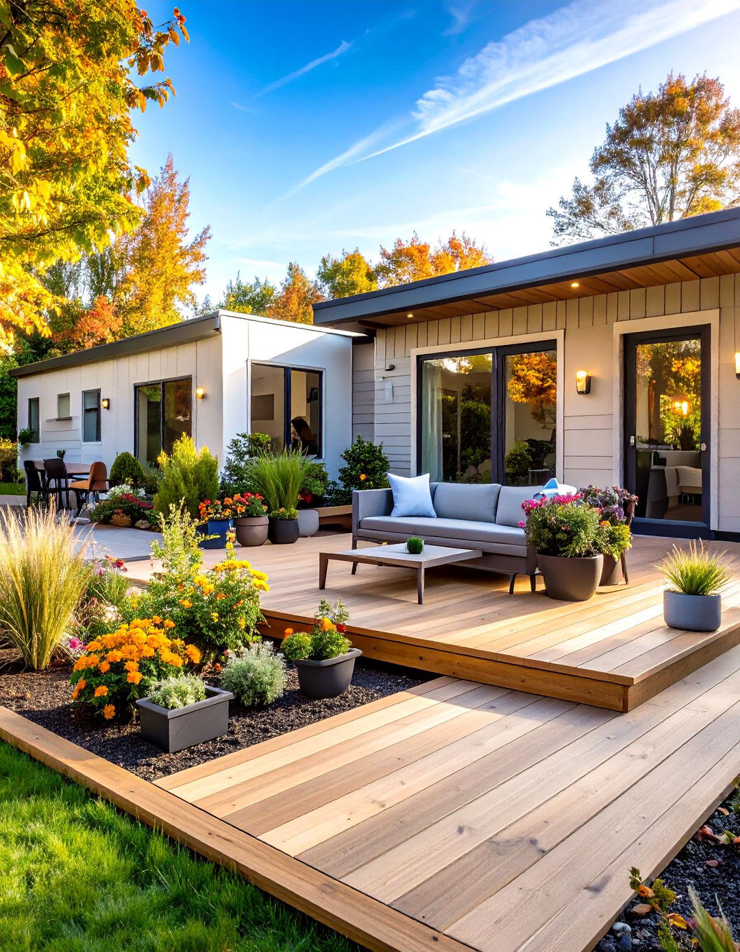Mobile Home Deck with Smart Technology Integration - 20 Mobile Home Deck Ideas
