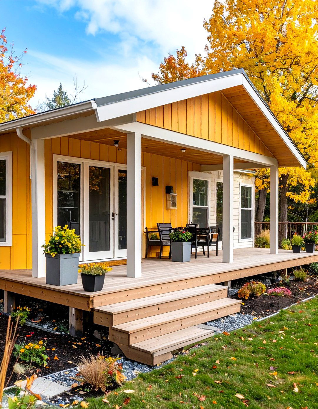 Mobile Home Porch and Deck Combination - 20 Mobile Home Porch Ideas