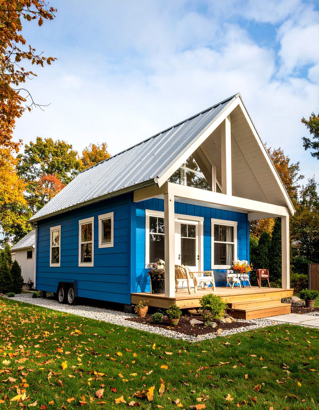 Mobile Home Porch with Hip Roof - 20 Mobile Home Porch Ideas