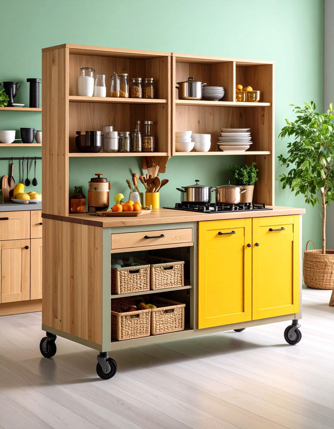 Mobile Kitchen Cart Island - 20 Small Kitchen Island Ideas