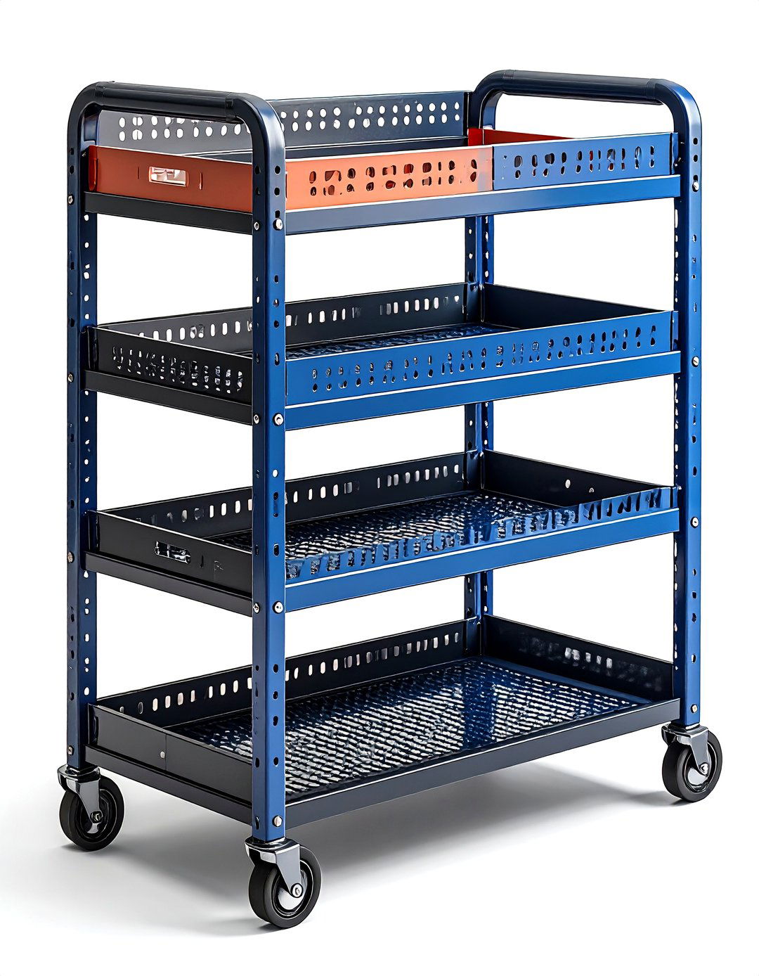 Mobile Metal Utility Cart Serves Multiple Zones - 20 Garage Shoe Storage Ideas