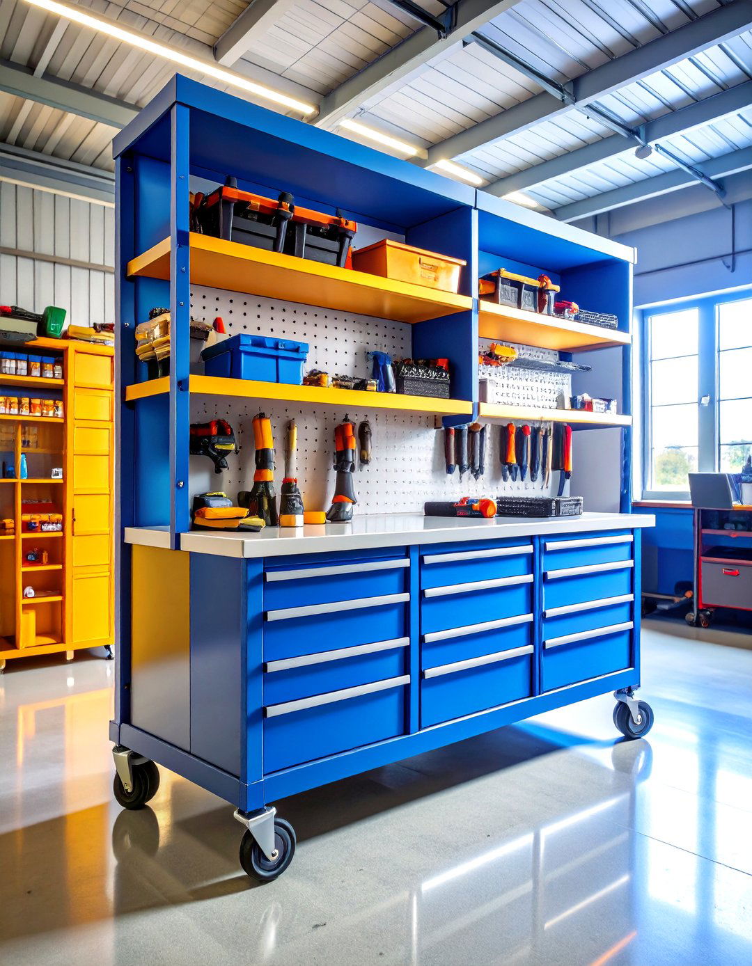 Mobile Power Tool Storage Cart System - 20 Power Tool Storage Ideas